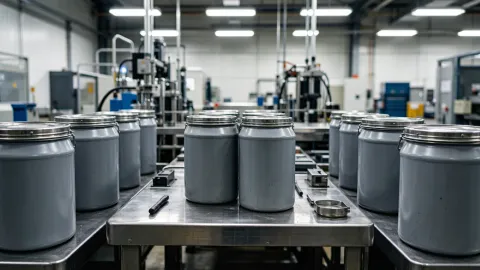 常州镀银件回收：容器里的银浆材料（速邦金属回收示意图）